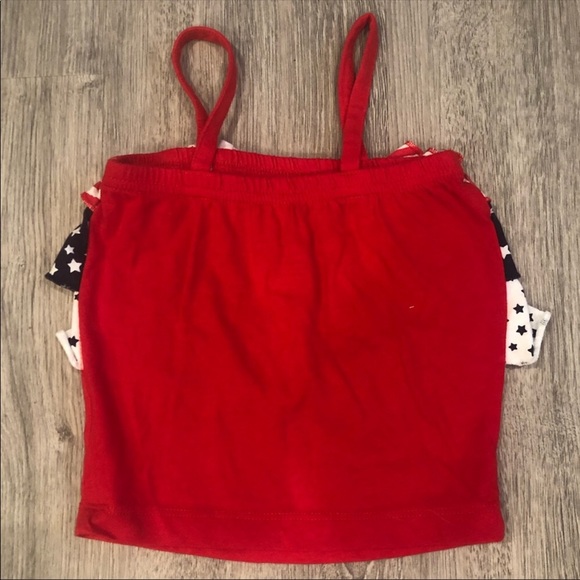 Patriotic Ruffle Bow Tank Top - Picture 3 of 5